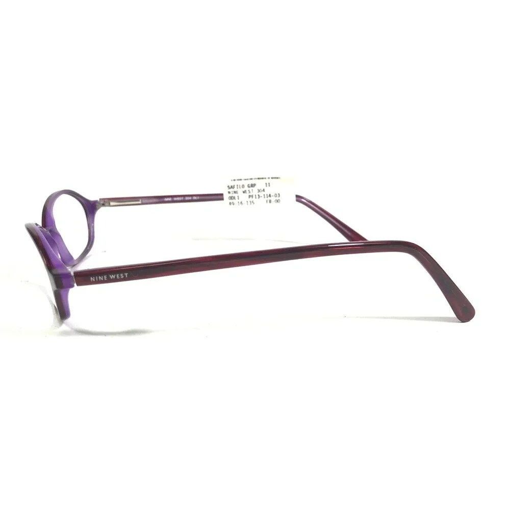 Nine West Petite Eyeglasses Frames 304 DL1 Purple Cat Eye Full Rim 49-16-135